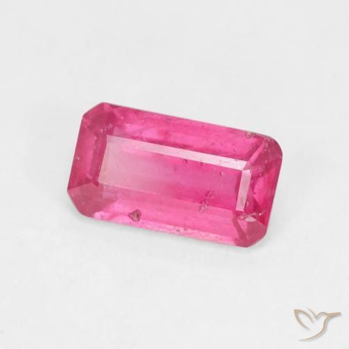 Rubi Magenta Profundo Natural 1.94ct, Corte Octógono / Esmeralda, VS-SI