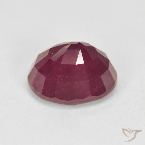 Rubi Vermelho escuro Natural 6.05ct, oval, VS