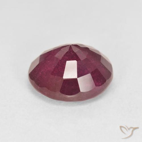 Rubi Vinho vermelho Natural 6.24ct, Redondo, VS