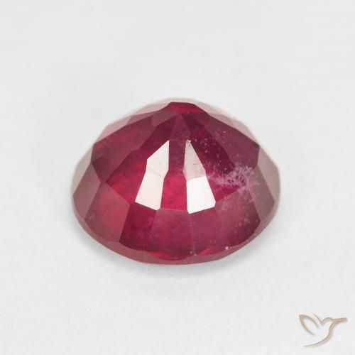 Rubi vermelho médio Natural 5.74ct, Redondo, VS