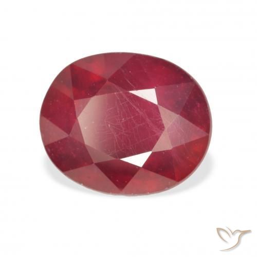 Rubi vermelho médio Natural 6.03ct, oval, VS
