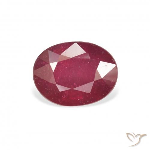 3.18ct Natural Sangue vermelho Rubi, oval, VS