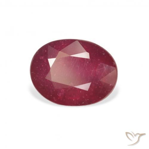 Rubi Sangue vermelho Natural 3.18ct, oval, VS