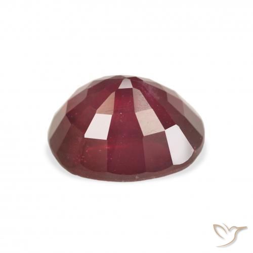 Rubi Vermelho escuro Natural 4.33ct, oval, VS