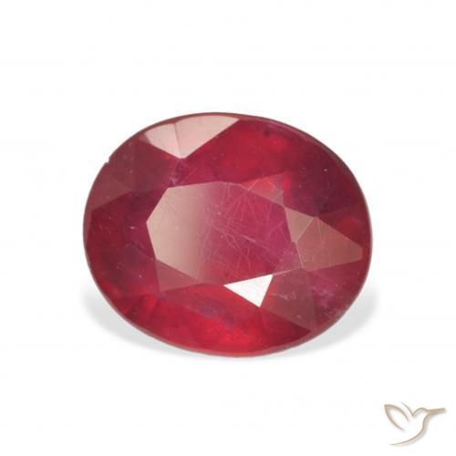 Rubi Jam Red Natural 5.00ct, oval, VS