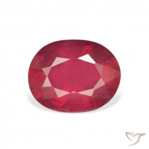 3.58ct Natural Carmesim Profundo Rubi, oval, VS