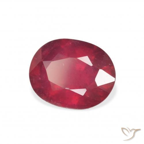 Rubi Carmesim Profundo Natural 3.58ct, oval, VS