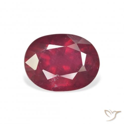 3.42ct Natural Sangue vermelho Rubi, oval, VS