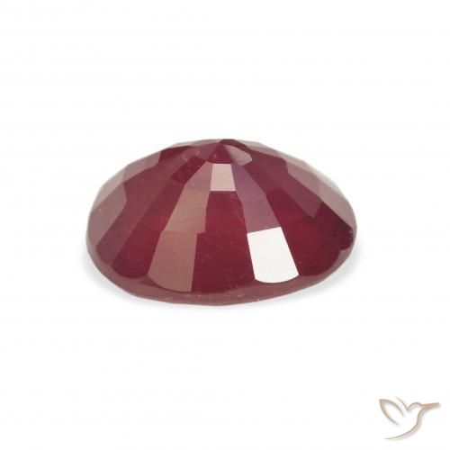 Rubi Vermelho escuro Natural 3.59ct, oval, VS