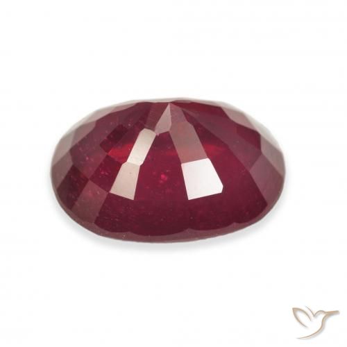 Rubi Sangue vermelho Natural 5.00ct, oval, VS