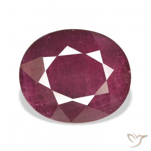 18.23ct Natural vermelho médio Rubi, oval, VS