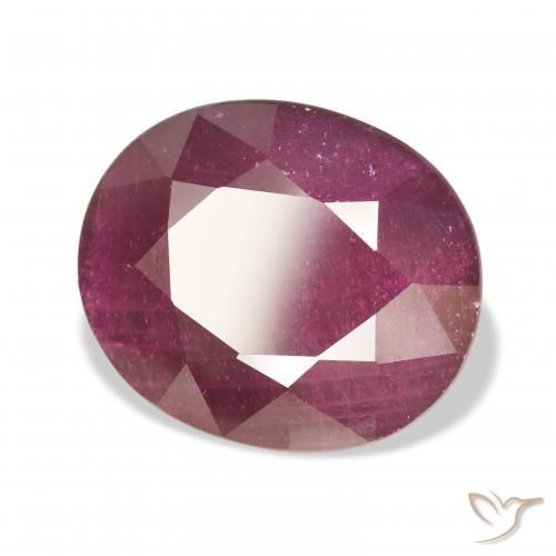Rubi vermelho médio Natural 18.23ct, oval, VS