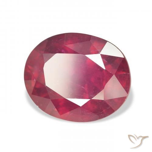 Rubi Medium Dark-Red Natural 10.77ct, oval, VS