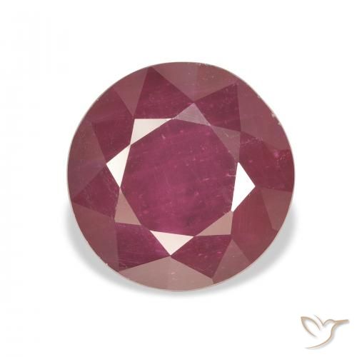 7.40ct Natural Carmesim Profundo Rubi, Redondo, VS