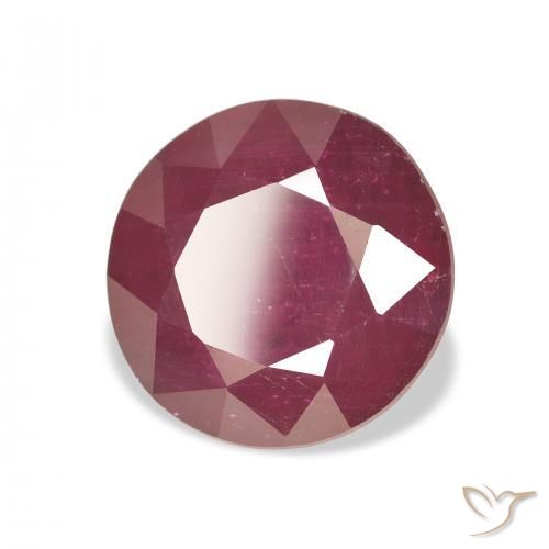 Rubi Carmesim Profundo Natural 7.40ct, Redondo, VS