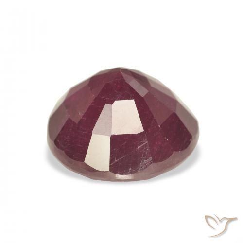 Rubi Carmesim Profundo Natural 7.40ct, Redondo, VS