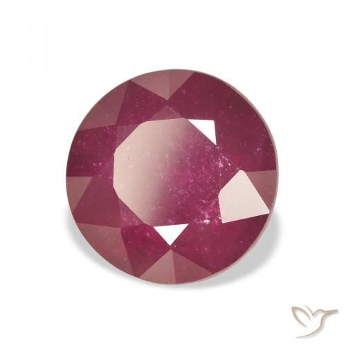 Rubi Carmesim Profundo Natural 8.29ct, Redondo, VS