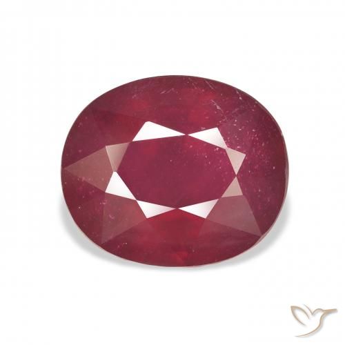 10.90ct Natural Vermelho escuro Rubi, oval, VS