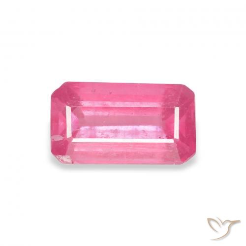 1.77ct Natural Rosa quente Rubi, Corte Esmeralda, VS-SI