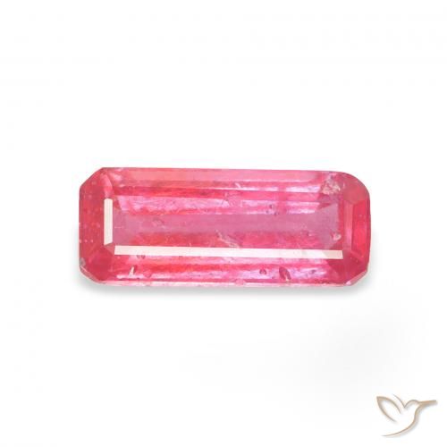 1.20ct Natural Rosa Intenso Rubi, Corte Esmeralda, VS-SI
