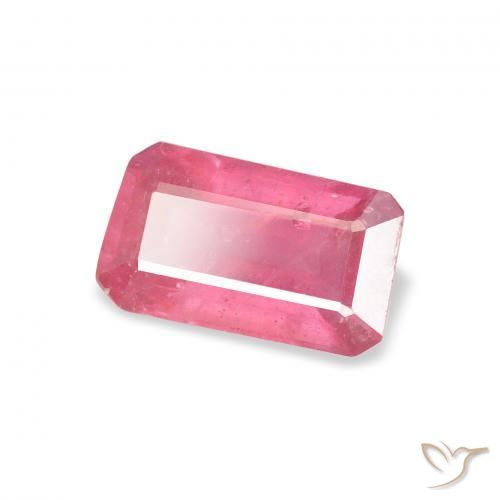 Rubi rosa médio Natural 1.54ct, Corte Octógono / Esmeralda, VS-SI