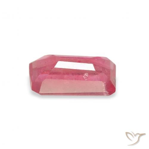 Rubi rosa médio Natural 1.54ct, Corte Octógono / Esmeralda, VS-SI