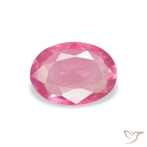 1.09ct Natural Medium Dark-Pink Rubi, oval, VS-SI