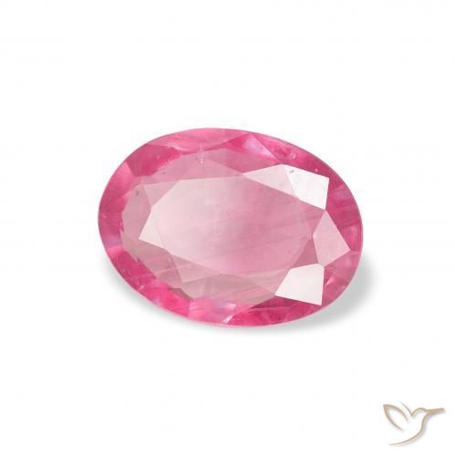 Rubi Medium Dark-Pink Natural 1.09ct, oval, VS-SI