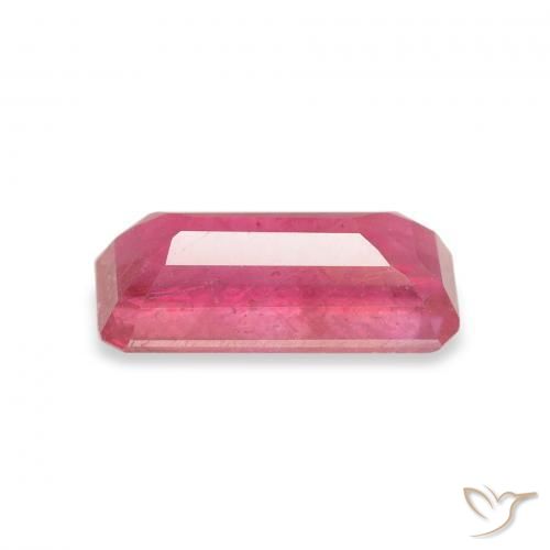 Rubi Magenta Rosa Natural 1.64ct, Corte Octógono / Esmeralda, VS-SI