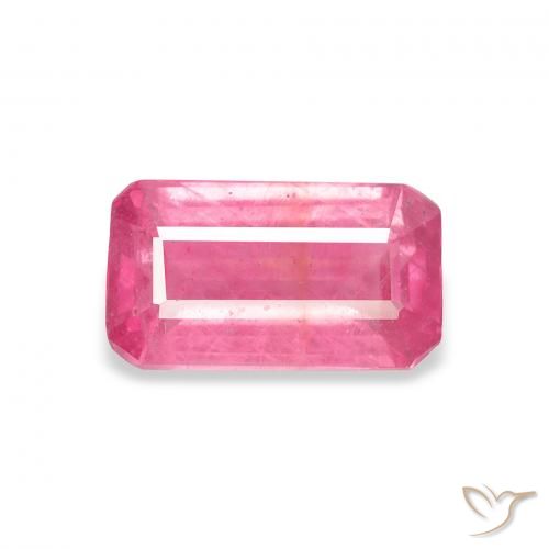 1.96ct Natural rosa médio Rubi, Corte Esmeralda, VS-SI