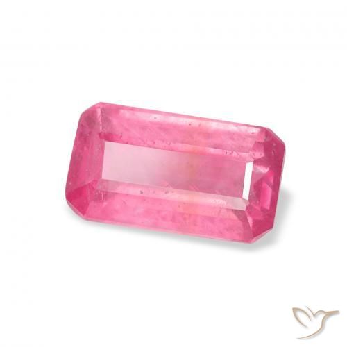 Rubi rosa médio Natural 1.96ct, Corte Octógono / Esmeralda, VS-SI
