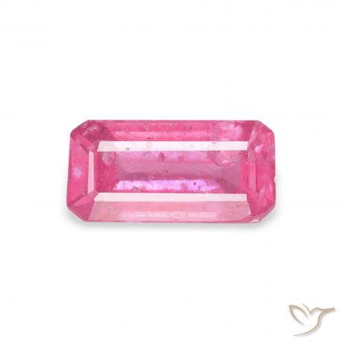 1.14ct Natural Rosa quente Rubi, Corte Esmeralda, SI