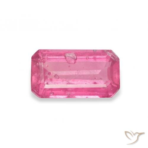1.63ct Natural Medium Dark-Pink Rubi, Corte Esmeralda, SI
