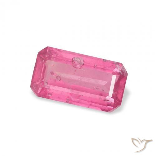 Rubi Medium Dark-Pink Natural 1.63ct, Corte Octógono / Esmeralda, SI