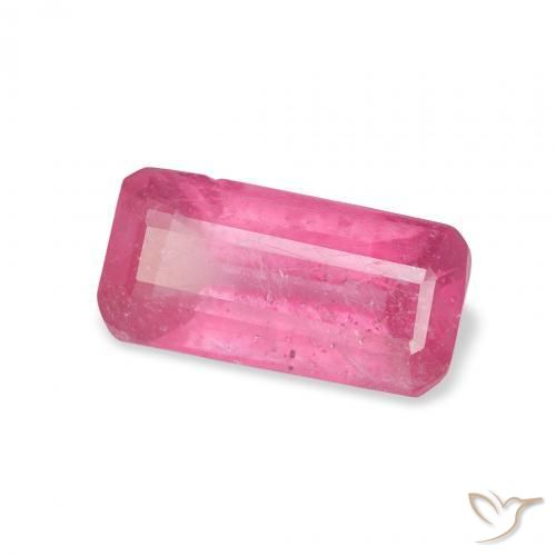 Rubi Medium Dark-Pink Natural 1.92ct, Corte Octógono / Esmeralda, SI
