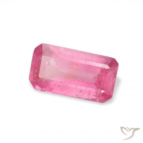 Rubi Medium Dark-Pink Natural 1.37ct, Corte Octógono / Esmeralda, SI