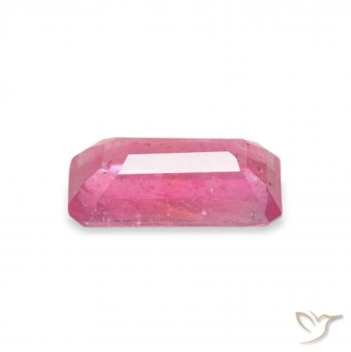 Rubi Medium Dark-Pink Natural 1.37ct, Corte Octógono / Esmeralda, SI