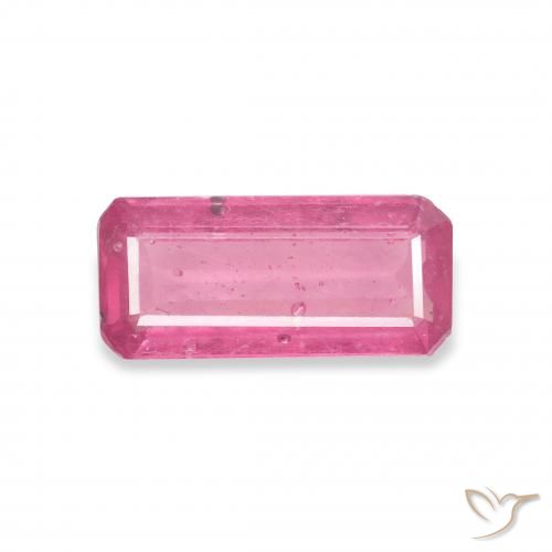 1.93ct Natural Medium Dark-Pink Rubi, Corte Esmeralda, VS-SI