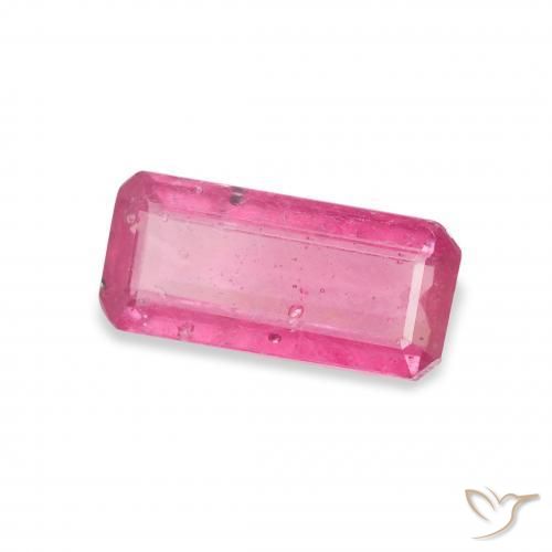 Rubi Medium Dark-Pink Natural 1.93ct, Corte Octógono / Esmeralda, VS-SI