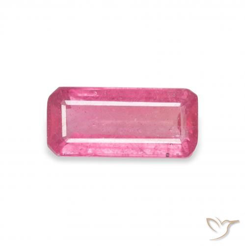 1.07ct Natural Rosa quente Rubi, Corte Esmeralda, VS-SI