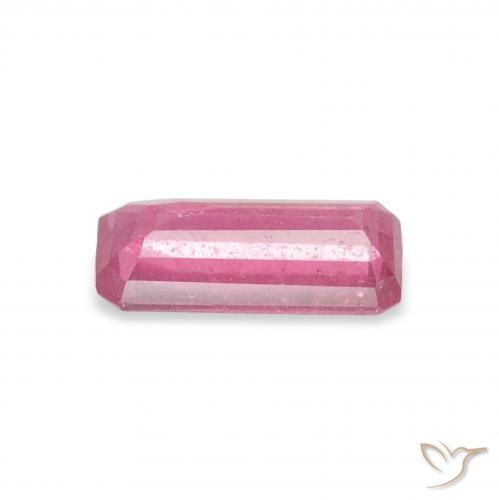 Rubi Rosa quente Natural 1.07ct, Corte Octógono / Esmeralda, VS-SI