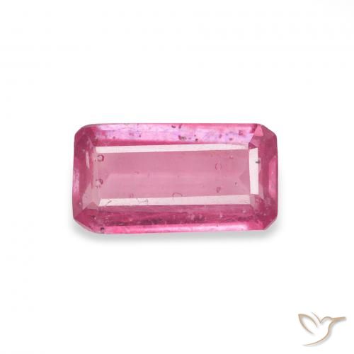 1.09ct Natural Rosa quente Rubi, Corte Esmeralda, VS-SI