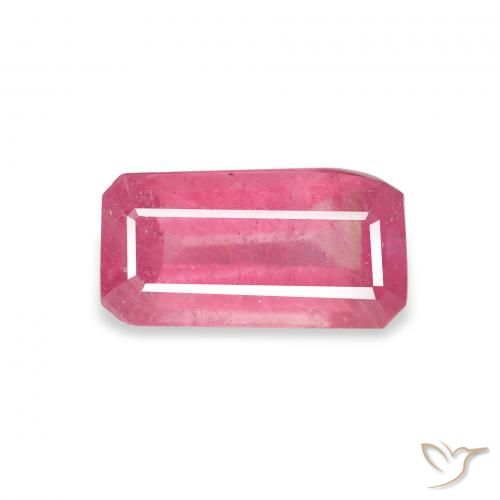 Rubi Vermelho rosado Natural 1.84ct, Corte Octógono / Esmeralda, VS-SI