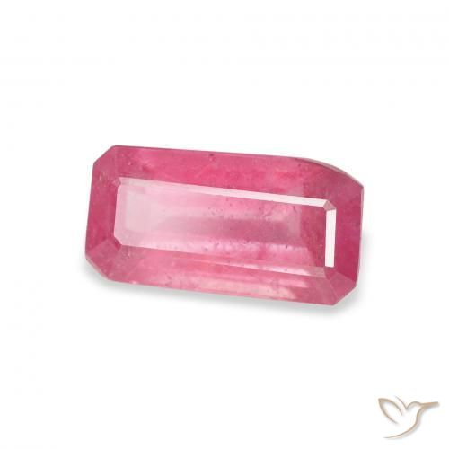 Rubi Vermelho rosado Natural 1.84ct, Corte Octógono / Esmeralda, VS-SI