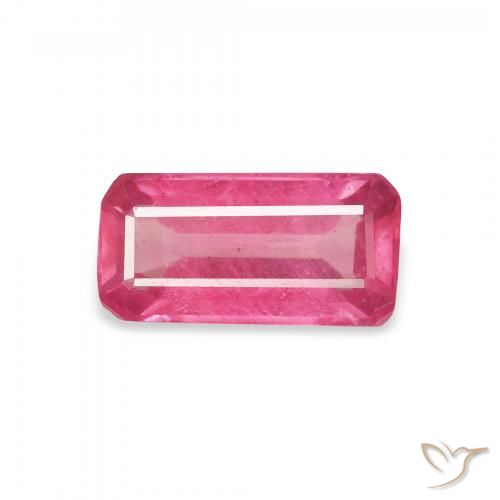 1.83ct Natural Vermelho rosado Rubi, Corte Esmeralda, VS-SI
