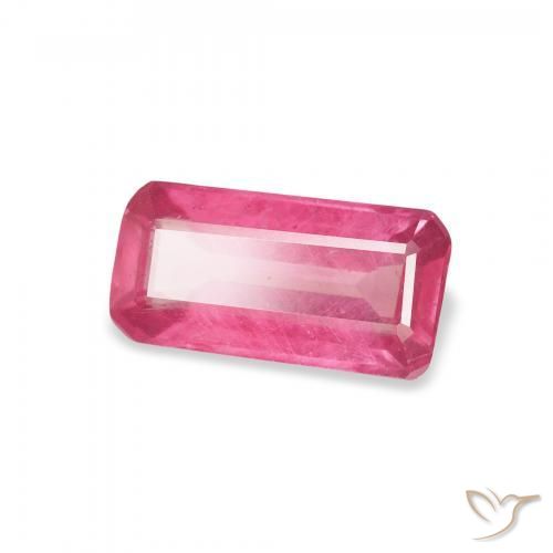 Rubi Vermelho rosado Natural 1.83ct, Corte Octógono / Esmeralda, VS-SI
