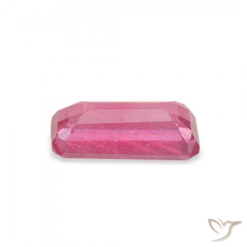 Rubi Vermelho rosado Natural 1.83ct, Corte Octógono / Esmeralda, VS-SI