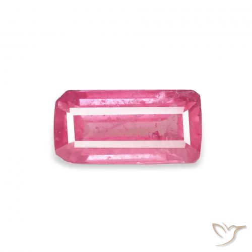 1.62ct Natural Rosa quente Rubi, Corte Esmeralda, VS-SI