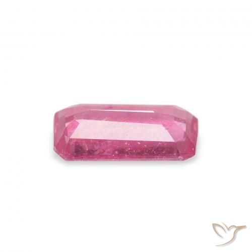 Rubi Medium Dark-Pink Natural 1.19ct, Corte Octógono / Esmeralda, VS-SI