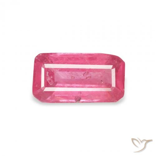 1.64ct Natural ponche de frutas vermelhas Rubi, Corte Esmeralda, VS-SI